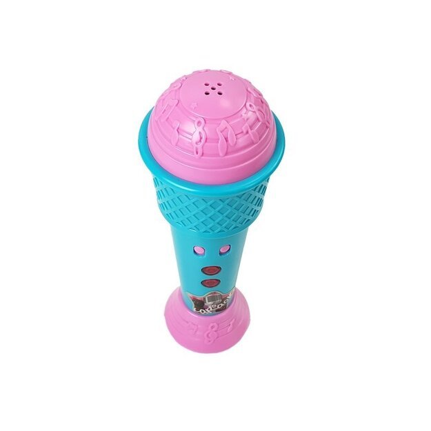 Mėlynas vaikiškas karaoke mikrofonas