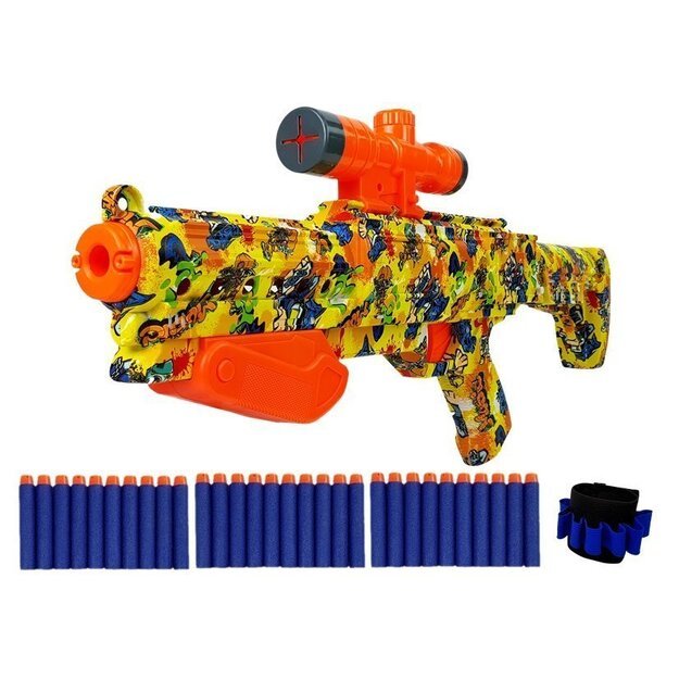 Vaikiškas kostiumas su šautuvu ir priedais