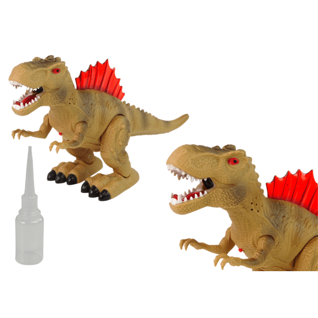 Dinozauras spjaudantis ugnimi, rudas