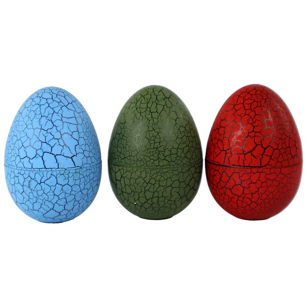 Kiaušinis su dinozauro figūrėle 3 spalvų, 9cm