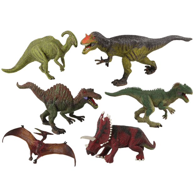 Dinozaurų figūrėlių rinkinys, 6 vnt.