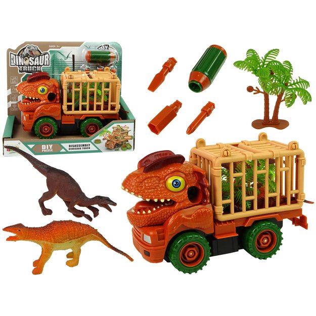 Dinozaurų figūrėlių sunkvežimis