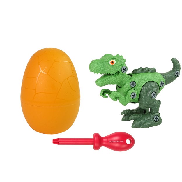 Tiranozauro Rekso figūrėlė su kiaušiniu ,,Pasidaryk pats'', žalias