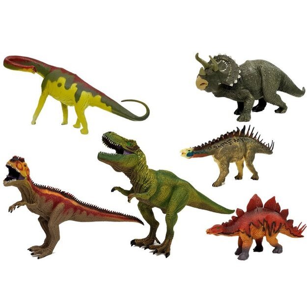 Dinozaurų figūrėlių rinkinys „Stegosaurus“, 6vnt.