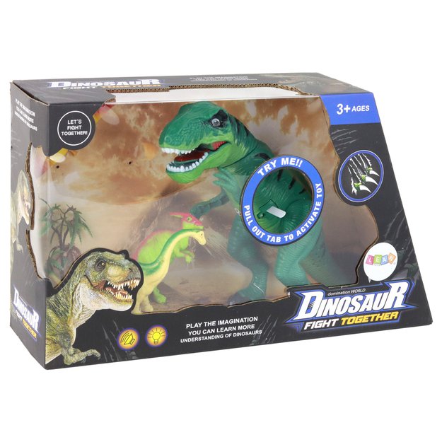 Dinozaurų rinkinys Tyrannosaurus Rex ir priedai