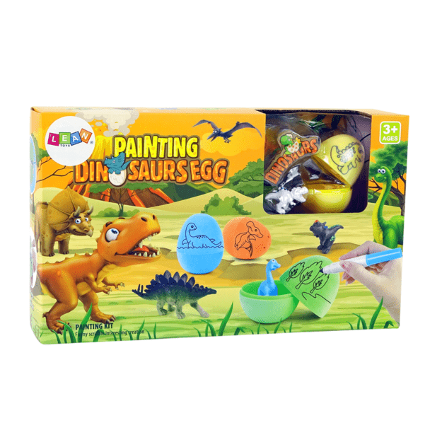 Dinozaurų kiaušinių dažymo rinkinys