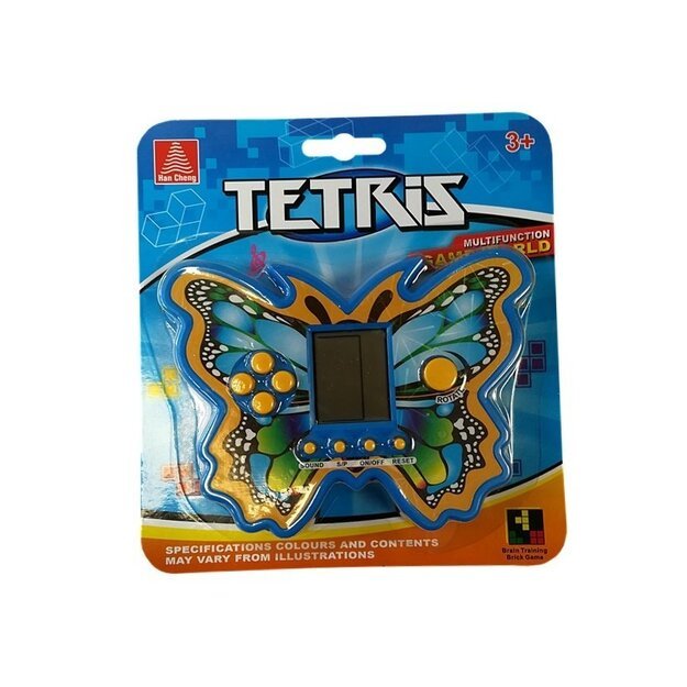 Interaktyvus žaidimas tetris, mėlynas drugelis