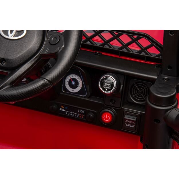 Vienvietis elektrinis visureigis Toyota FJ 4x4, raudonas