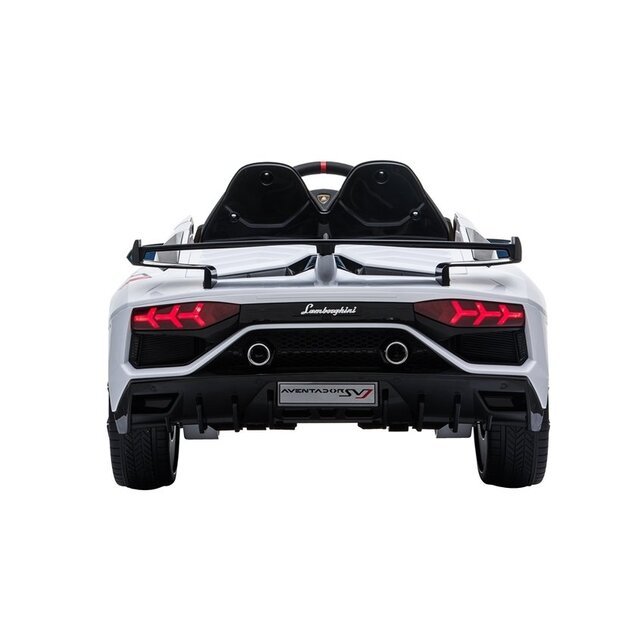 Vienvietis elektromobilis vaikams Lamborghini Aventador, baltas