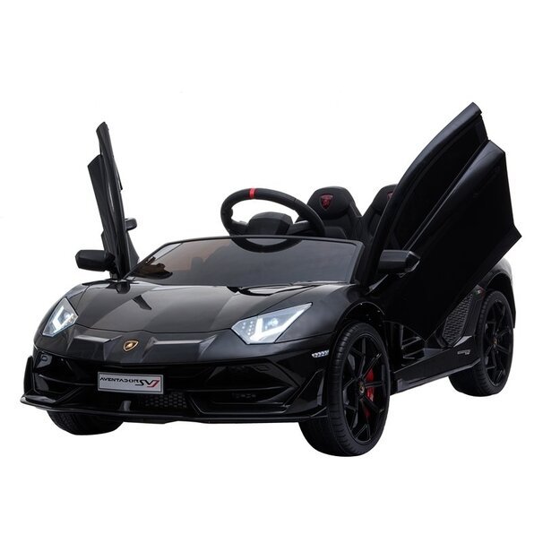 Vienvietis elektromobilis vaikams Lamborghini Aventador, juodas