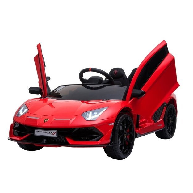 Vienvietis elektromobilis vaikams Lamborghini Aventador, raudonas