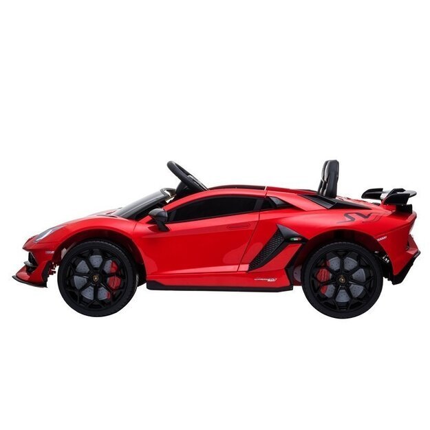 Vienvietis elektromobilis vaikams Lamborghini Aventador, raudonas