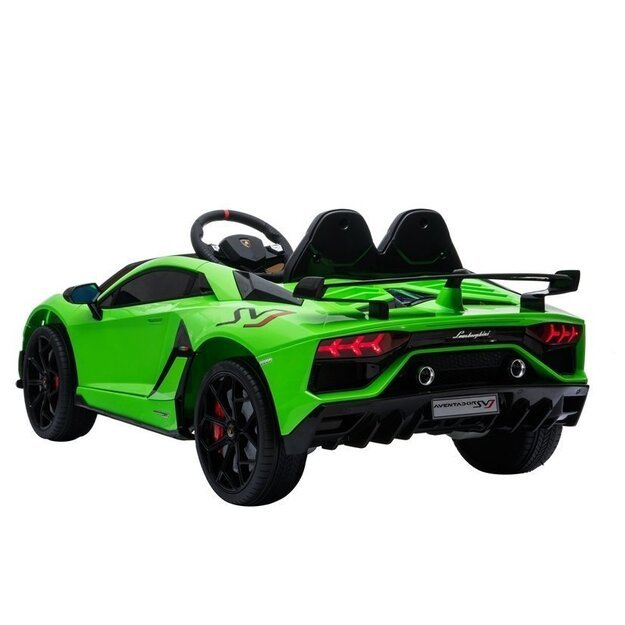 Vienvietis elektromobilis vaikams Lamborghini Aventador, žalias