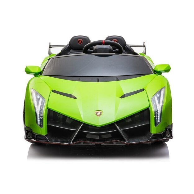 Dvivietis elektromobilis vaikams Lamborghini Veneno, žalias