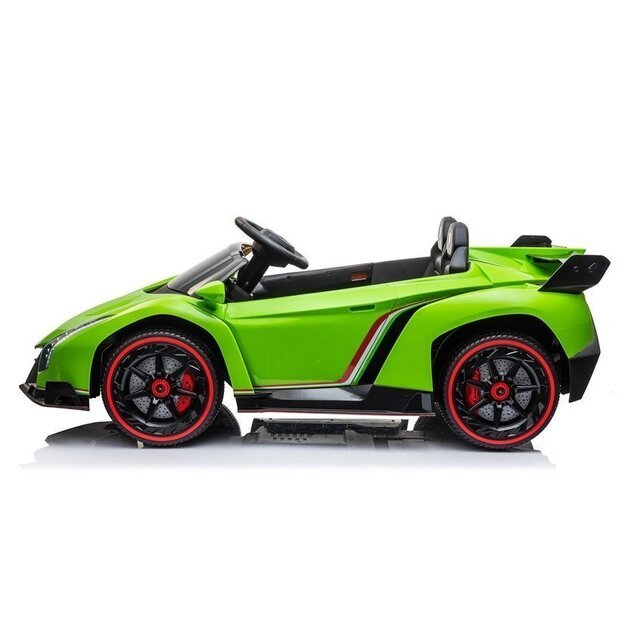 Dvivietis elektromobilis vaikams Lamborghini Veneno, žalias