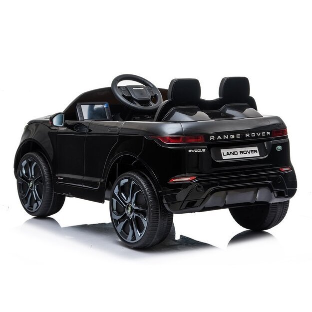 Vienvietis elektromobilis vaikams Range Rover Evoque, juodas lakuotas