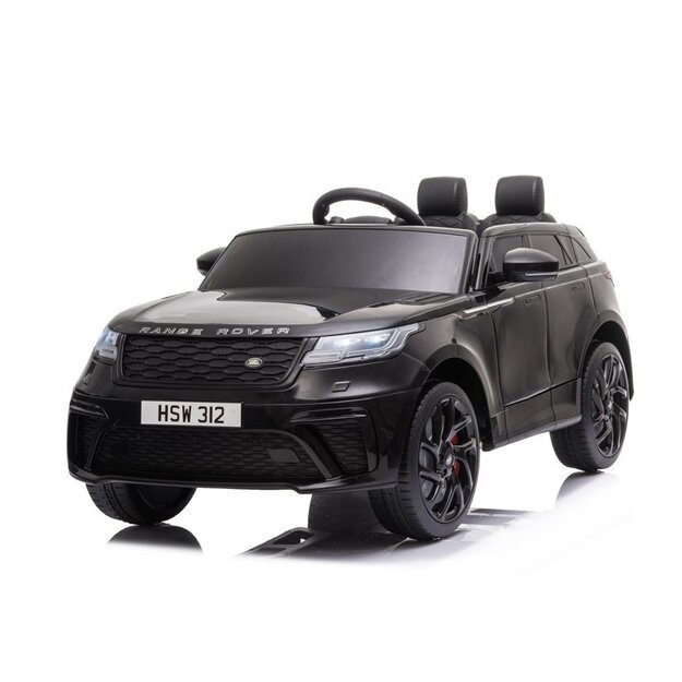Dvivietis vaikiškas elektromobilis Range Rover juodas lakuotas