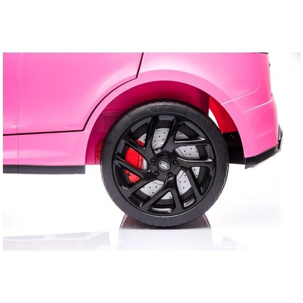 Dvivietis elektrinis džipas Range Rover, rožinis lakuotas