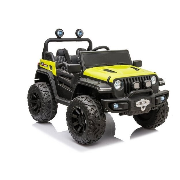 Dvivietis elektromobilis vaikams Jeep HC8988, žalias