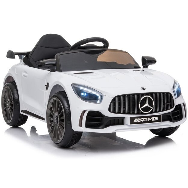 Vienvietis elektromobilis vaikams Mercedes AMG GT R, baltas