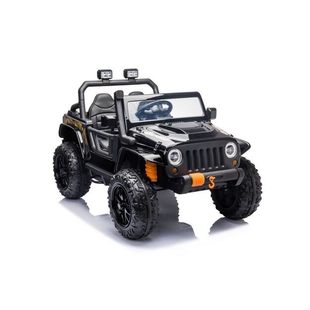Vienvietis elektromobilis vaikams Jeep Extreme iki 100 kg XB-1118, juodas