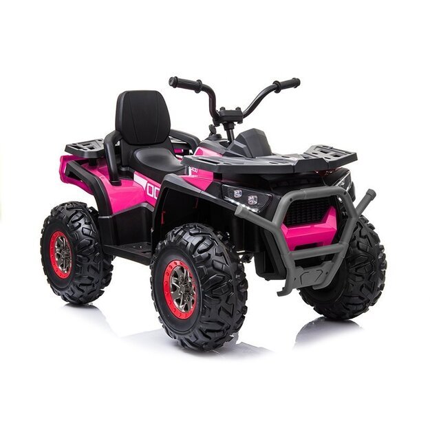 Elektrinis keturratis vaikams 4x4 XMX607, rožinis lakuotas