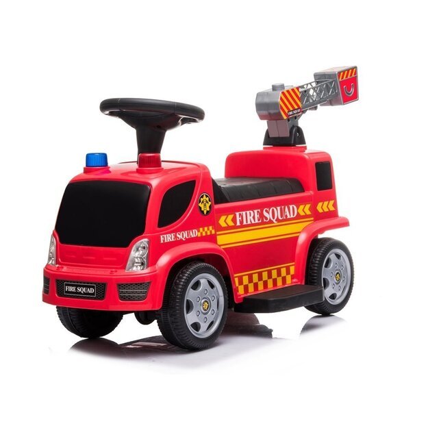 Paspiriamas/elektrinis ugniagesių automobilis su muilo burbulais