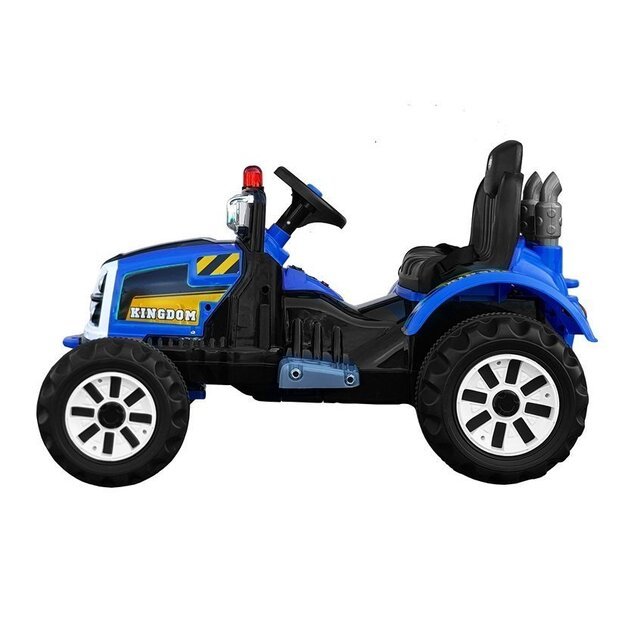 Elektrinis traktorius vaikams Kingdom, mėlynas