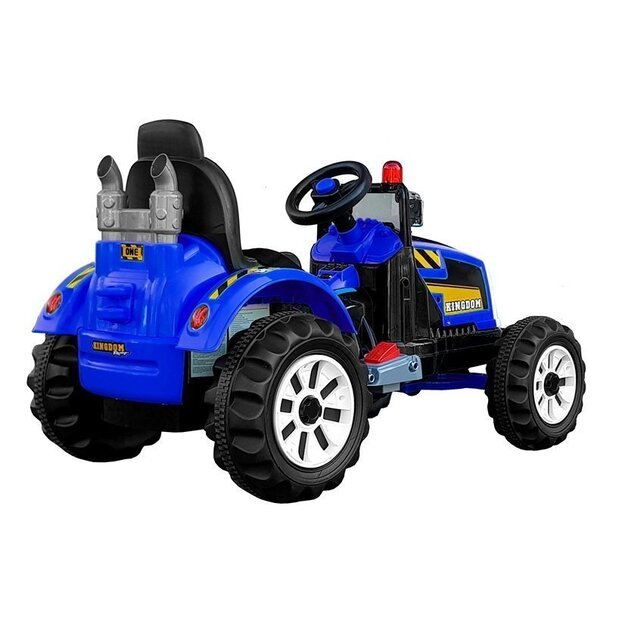 Elektrinis traktorius vaikams Kingdom, mėlynas