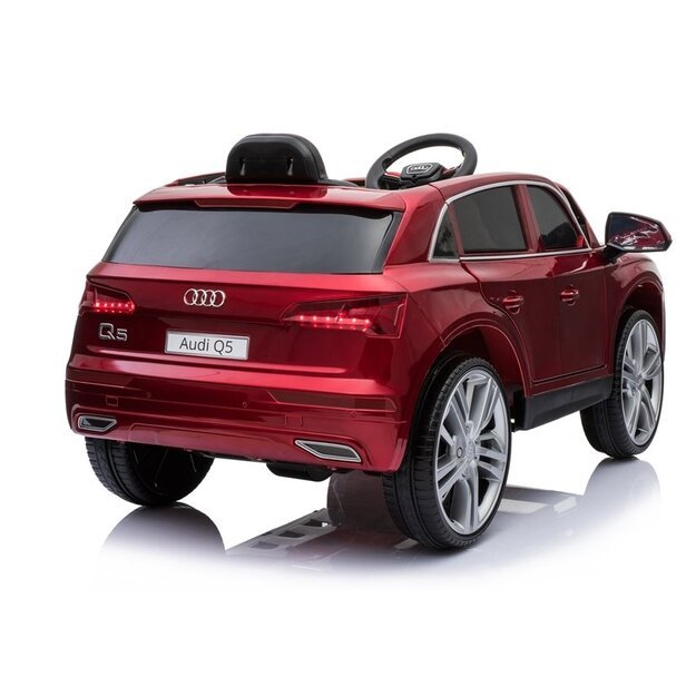  Vienvietis elektromobilis vaikams Audi Q5 Black, raudonas lakuotas