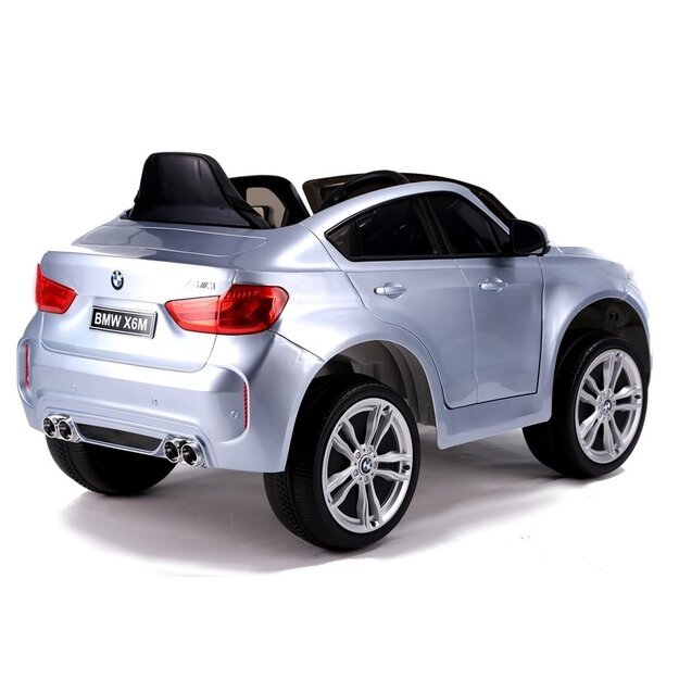 Elektromobilis vaikams BMW X6, sidabrinis lakuotas