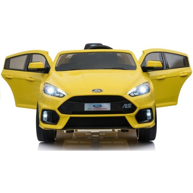 Elektromobilis vaikams Ford Focus RS geltonas