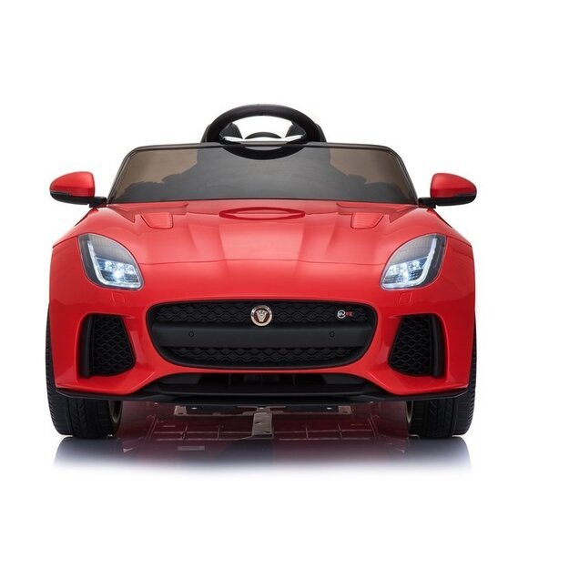 Elektromobilis vaikams Jaguar F-Type, raudonas blizgus