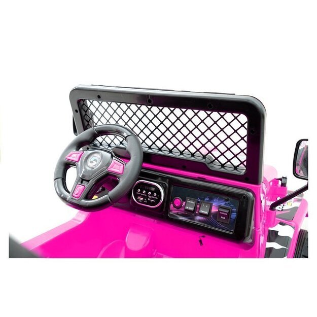 Elektromobilis vaikams Jeep Raptor S618, rožinis