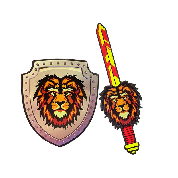 Riterių kalavijo ir skydo rinkinys, liūtas