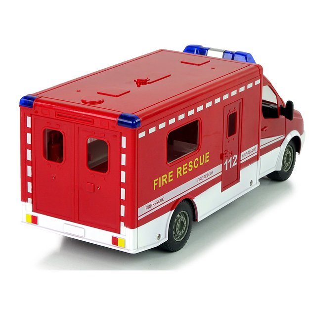 Nuotoliniu pulteliu valdoma transporto priemonė ,,Mercedes Policijos Mašina'', raudona