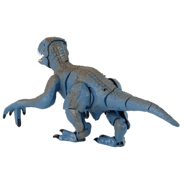 Nuotoliniu pulteliu valdoma dinozauro figūrėlė ,,Velociraptorius'', mėlinas