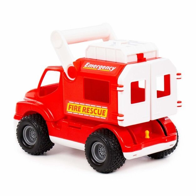 Ugniagesių gelbėtojų automobilis, raudonas