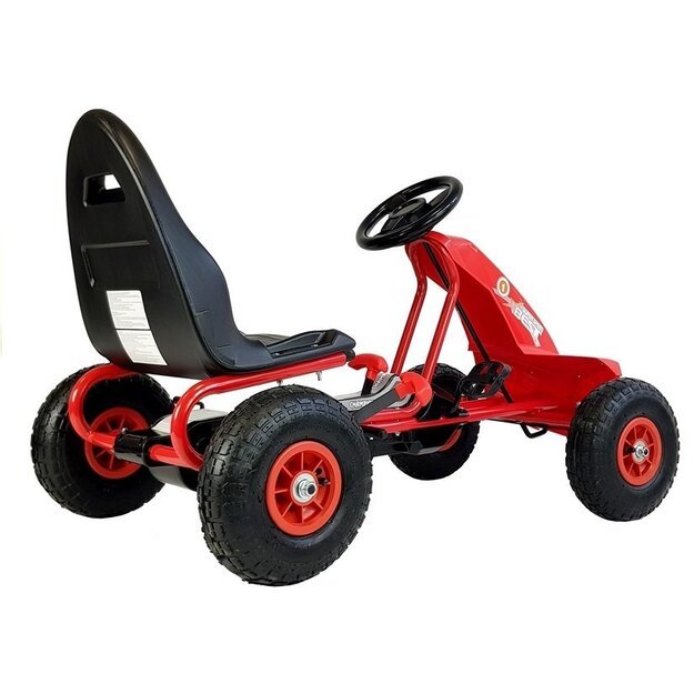 Velomobilis Go-Cart A-18 raudonas