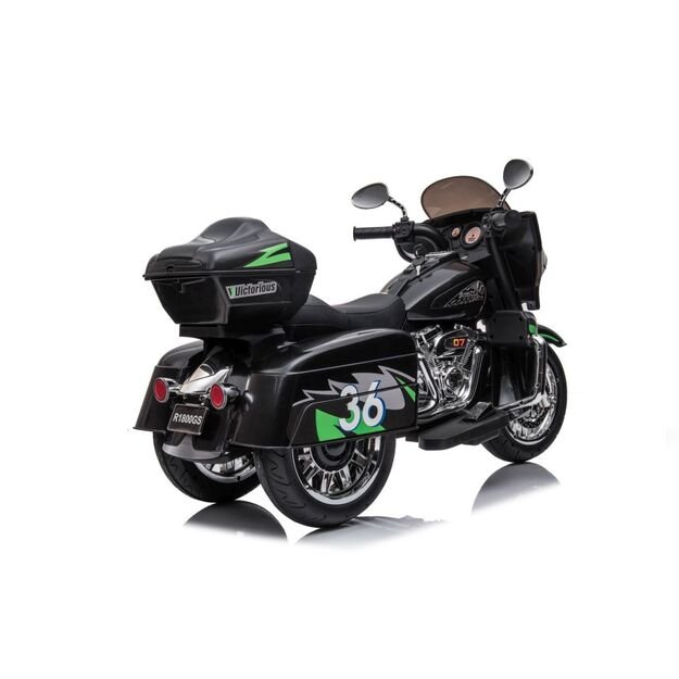 Triratis elektrinis motociklas vaikams Goldwing NEL-R1800GS, juodas