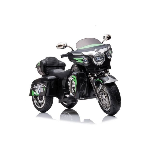 Triratis elektrinis motociklas vaikams Goldwing NEL-R1800GS, juodas