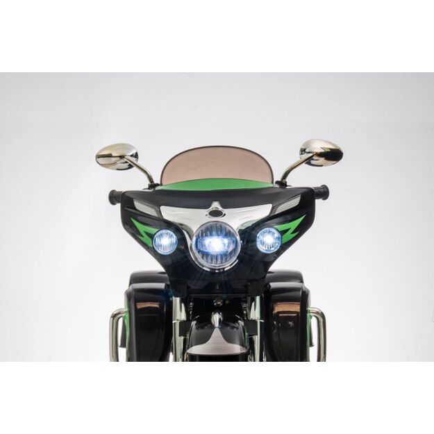 Triratis elektrinis motociklas vaikams Goldwing NEL-R1800GS, juodas