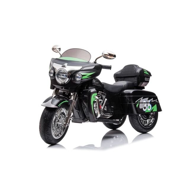 Triratis elektrinis motociklas vaikams Goldwing NEL-R1800GS, juodas