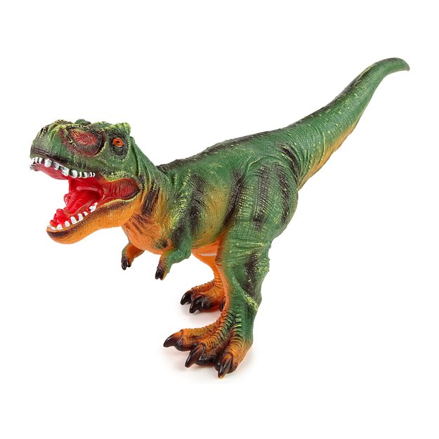 Interaktyvus dinozauras „Tyrannosaurus Rex“, žalias ir oranžinis, 60 cm