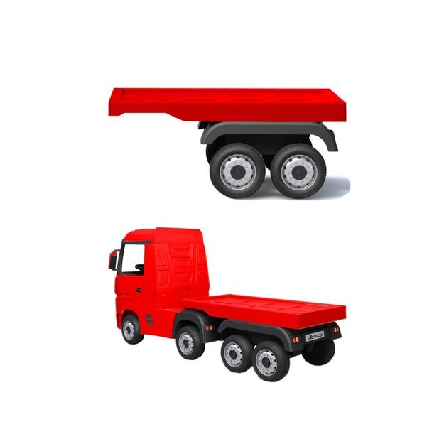 HL358 Mercedes Actros raudona sunkvežimio puspriekabė