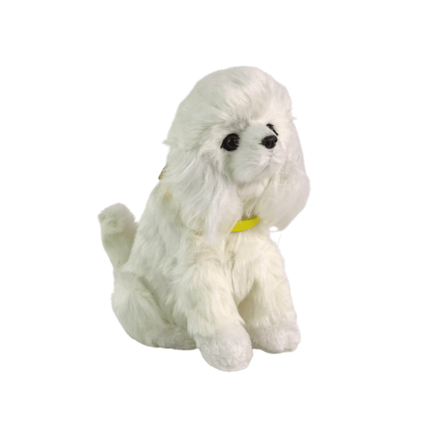 Interaktyvus pliušinis šuo ,,Pudelis'', baltas
