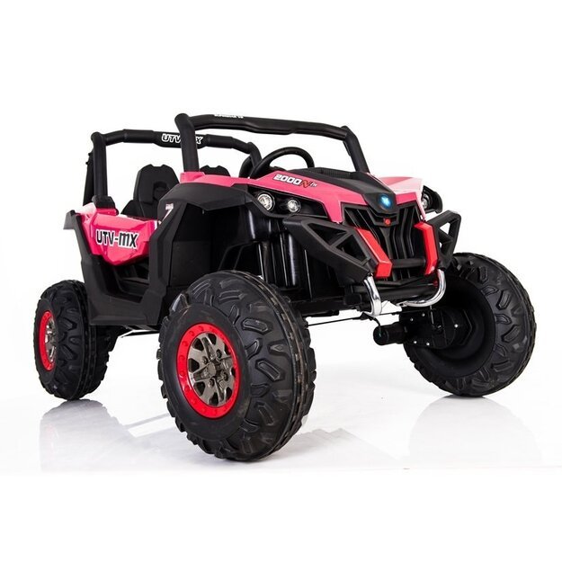 Dvivietis elektromobilis vaikams bagis UTV-MX 4x4 XMX, rožinis