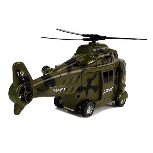 Karinis gelbėjimo sraigtasparnis su šviesos ir garso efektais