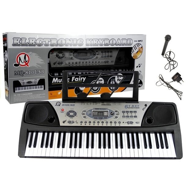 Pianinas MQ-810 MP3 su mikrofonu 61 klavišas