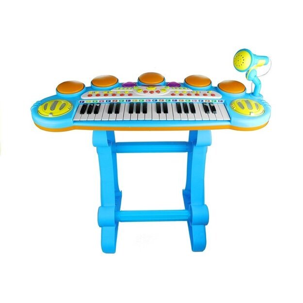 Vaikiškas fortepijonas 37 klavišų elektroninė klaviatūra, mikrofonas